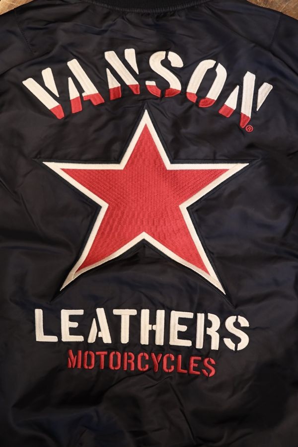 VANSON�Х󥽥�NVJK-2506��MA-1����󥹥������ե饤�ȥ��㥱�åȡ��֥�å�A