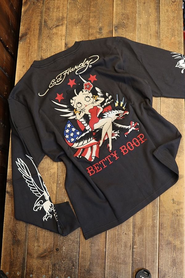 BETTY BOOP��ED HARDY��BED-2508 ŷ��ĹµTee���٥ƥ��ߥ��ɥϡ��ǥ������ɽ�����ԡ����ߥ���