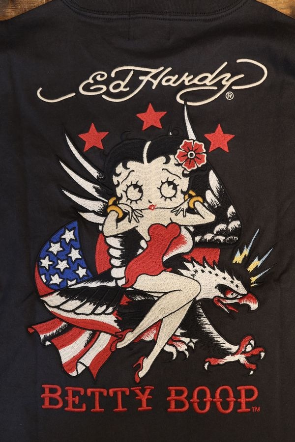 BETTY BOOP��ED HARDY��BED-2508 ŷ��ĹµTee���٥ƥ��ߥ��ɥϡ��ǥ������ɽ�����ԡ����ߥ���