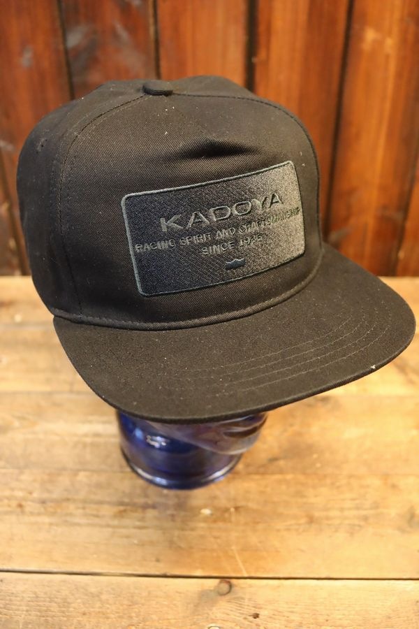 ���ɥ�(KADOYA) ��K'S LEATHER & K'S PRODUCT�ʥ������쥶������ɥ������ץ������ȡ�FABRIC LOGO CAP �ե��֥�å���������åס��֥�å�