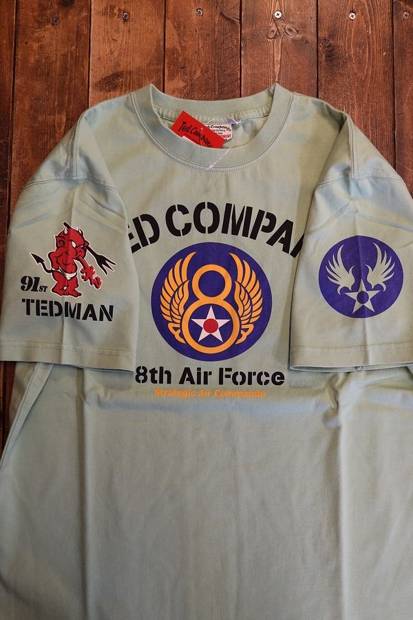 ���վ���TEDMAN���ƥåɥޥ�TDSS-555 8TH AIR FORCE��FLYING DEVIL�١����åȥ�Tee���ԥ���ġ��������