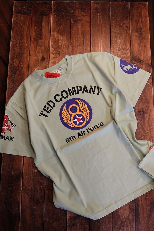 ���վ���TEDMAN���ƥåɥޥ�TDSS-555 8TH AIR FORCE��FLYING DEVIL�١����åȥ�Tee���ԥ���ġ��������