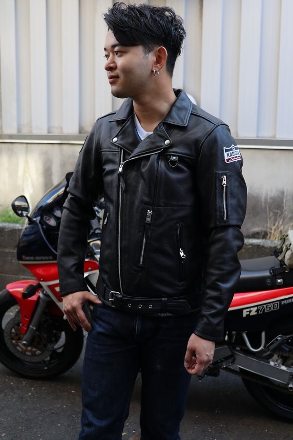 ���ɥ�(KADOYA)��K'S LEATHER&K'S PRODUCT GERMAN DOUBLE-XC KADOYA90��ǯ�����ǥ� ���㡼�ޥ���֥�-XC��W�饤������