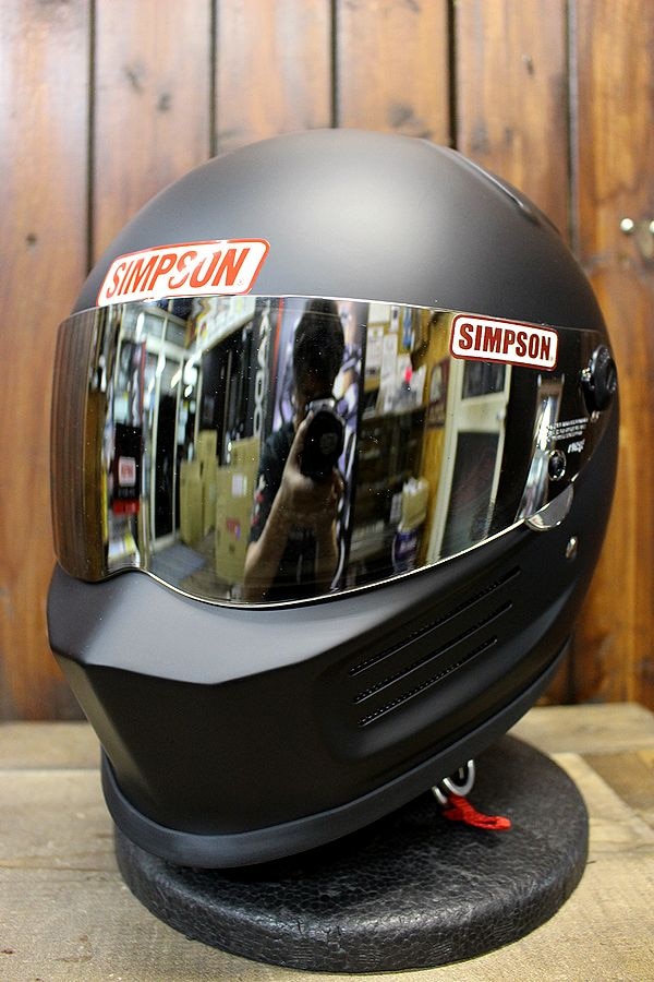 高速 割引 2025 東日本 SIMSON シンプソン ヘルメット 黒 ミラーシールドアウトロー61cm セキュリティ・セーフティ