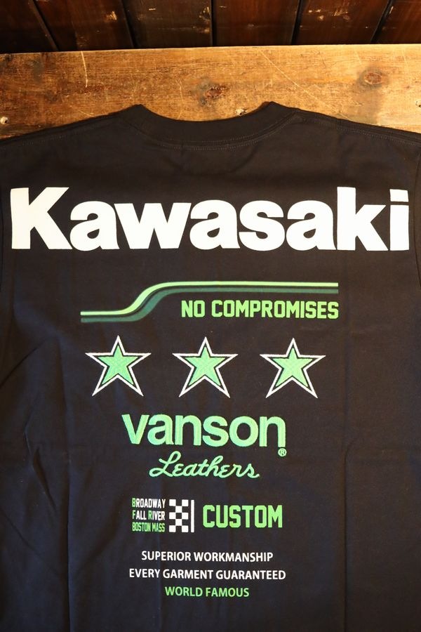 VANSN��KAWASAKI����ܥ졼�����KMV-2601 ŷ��Ⱦµ�ɽ�Tee���쥤��ܡ��饤�󡡥ޥåϡ����꡼���������֥�å���