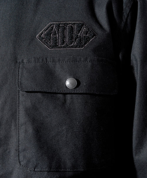 KADOYA(���ɥ�)��K'S LEATHER��K'S PRODUCT��RIDERS DECK JACKET���饤�������ǥå����㥱�åȡ��ɴ���N-1���֥�å�