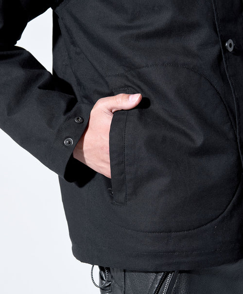 KADOYA(���ɥ�)��K'S LEATHER��K'S PRODUCT��RIDERS DECK JACKET���饤�������ǥå����㥱�åȡ��ɴ���N-1���֥�å�