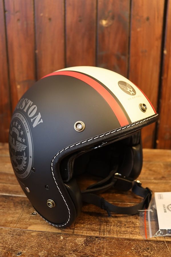 HOUSTON ҥ塼ȥHTVH-2021 INNER VISOR JET HELMETʡդåȥإåȡIVORY/GUNMETAL/BLACK