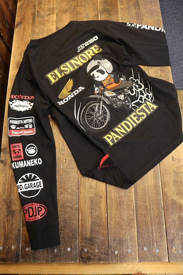 PANDIESTA JAPAN���ѥ�ǥ���������533505 HONDA��PANDIESTA��MT250���륷�Υ�����Tee �֥�å�