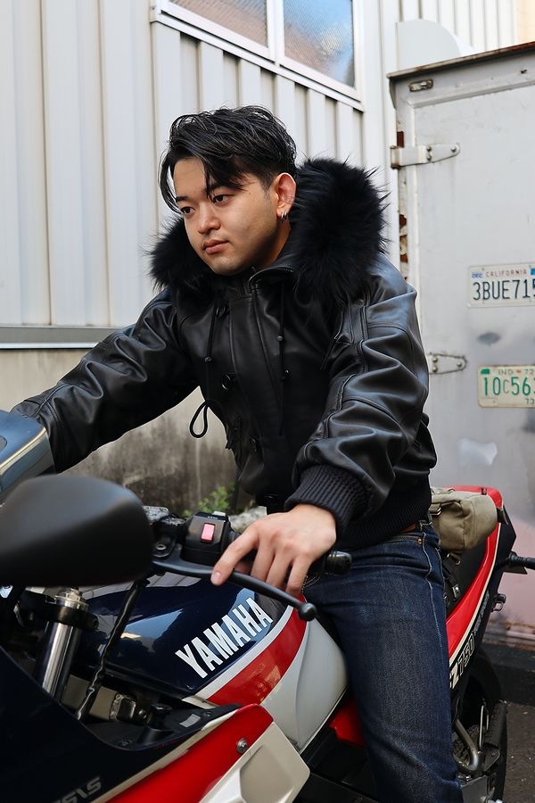 ���ɥ�(KADOYA)��K'S LEATHER&K'S PRODUCT N-2R���ߥ꥿�꡼���쥶���ե饤�ȥ��㥱�å�