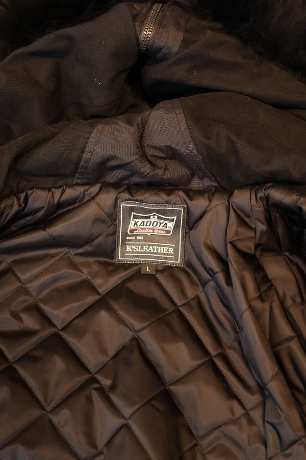 ���ɥ�(KADOYA)��K'S LEATHER&K'S PRODUCT N-2R���ߥ꥿�꡼���쥶���ե饤�ȥ��㥱�å�