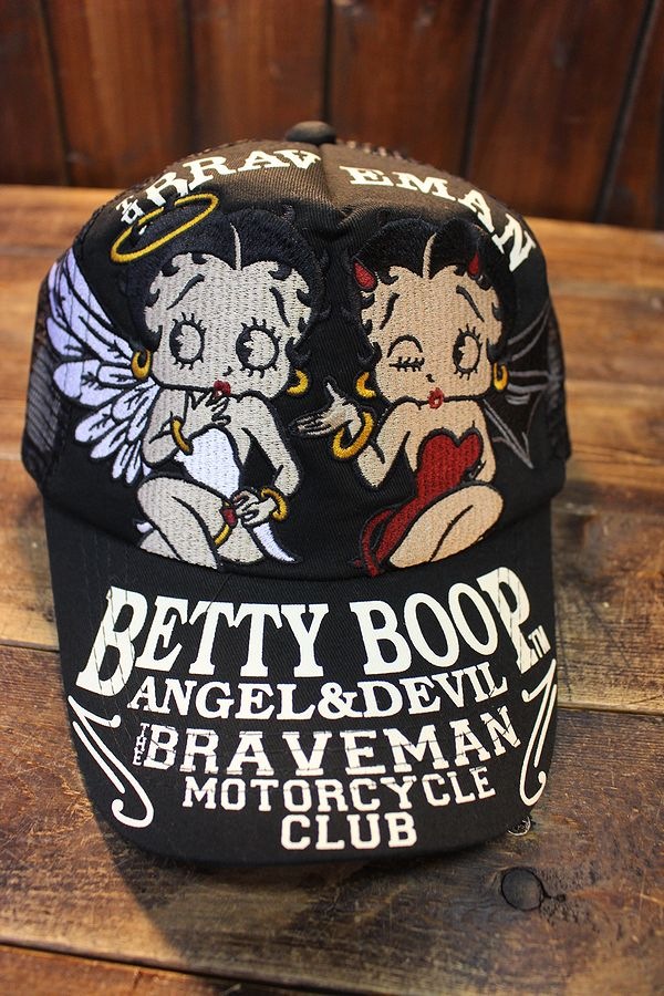 The BRAVE-MAN��BETTY BOOP���٥ƥ��֡��ס�BBB-2147 �ĥ����å��奭��å� �֥�å�/�֥�å�