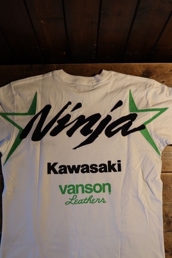 VANSN��KAWASAKI����ܥ졼�����KMV-2602 ŷ��Ⱦµ�ɽ�Tee��Ǧ�ԡ�NINJA�����եۥ磻��