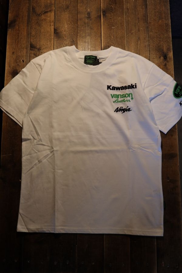 VANSN��KAWASAKI����ܥ졼�����KMV-2602 ŷ��Ⱦµ�ɽ�Tee��Ǧ�ԡ�NINJA�����եۥ磻��