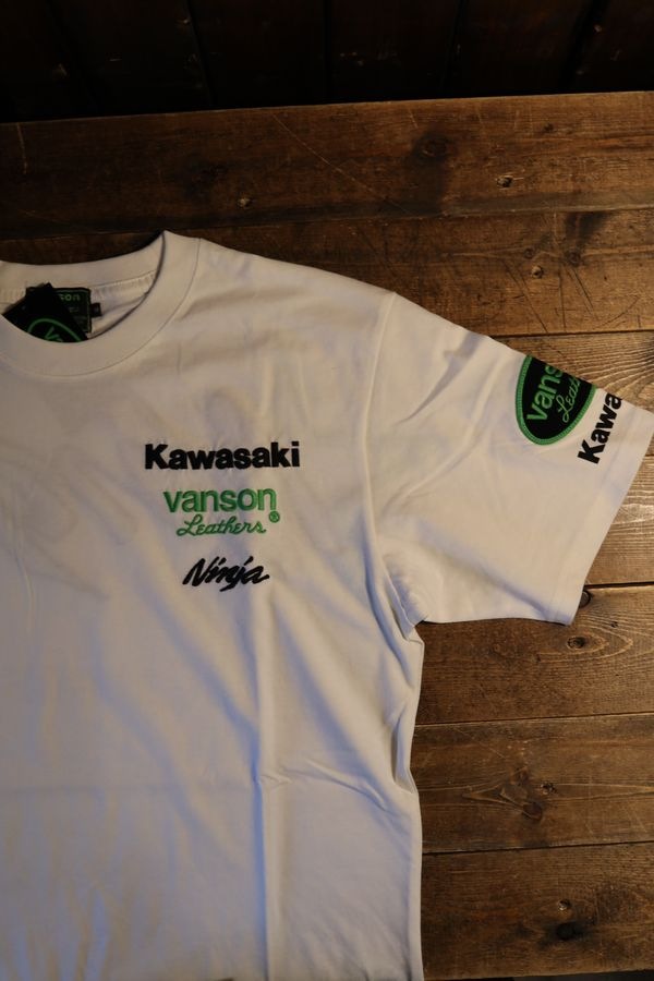 VANSN��KAWASAKI����ܥ졼�����KMV-2602 ŷ��Ⱦµ�ɽ�Tee��Ǧ�ԡ�NINJA�����եۥ磻��