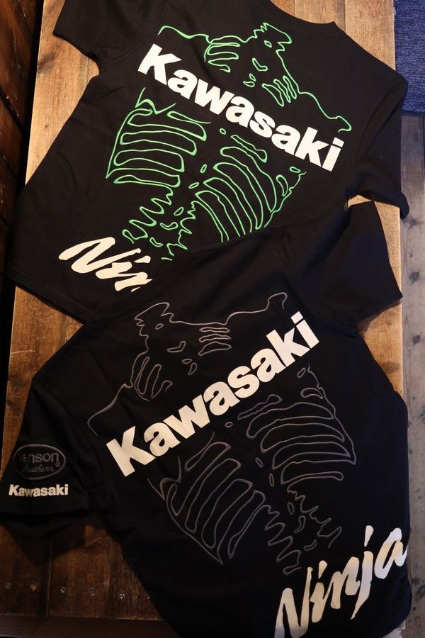 VANSN��KAWASAKI����ܥ졼�����KMV-2603 ŷ��Ⱦµ�ɽ�Tee��Ǧ�ԡ�NINJA���ܡ��󡡥֥�å���