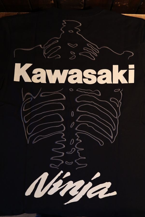 VANSN��KAWASAKI����ܥ졼�����KMV-2603 ŷ��Ⱦµ�ɽ�Tee��Ǧ�ԡ�NINJA���ܡ��󡡥֥�å�B