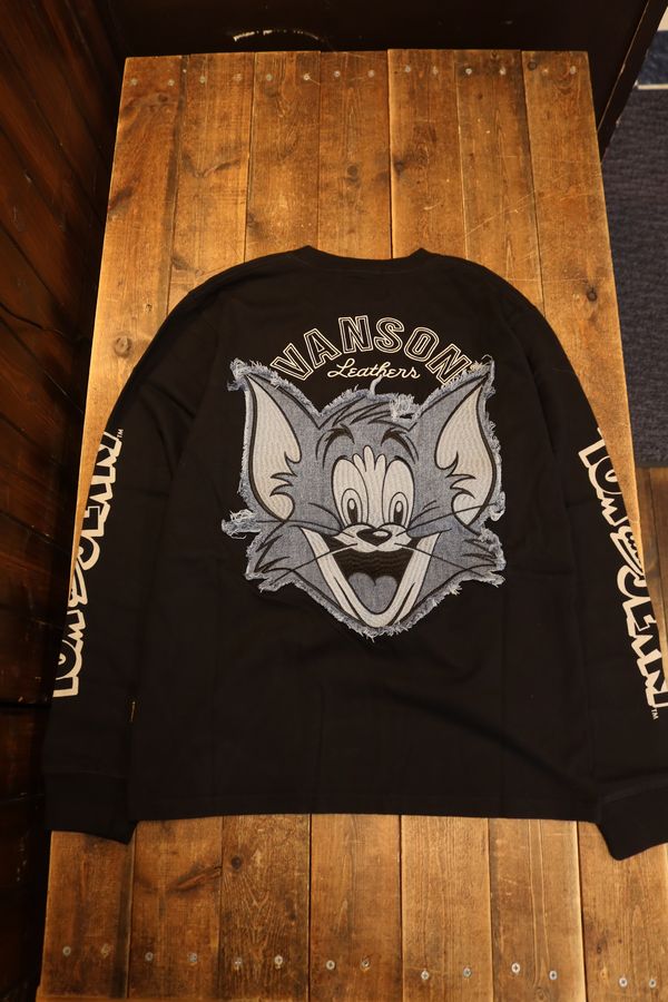 VANSON��Tom and Jerry���ȥ�ȥ����꡼��TJV-2603��ŷ��ĹµTee���ǥ˥����Ϥ�ĥ���դ����֥�å�