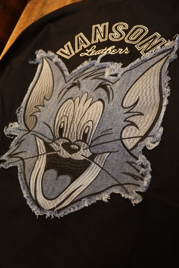 VANSON��Tom and Jerry���ȥ�ȥ����꡼��TJV-2603��ŷ��ĹµTee���ǥ˥����Ϥ�ĥ���դ����֥�å�
