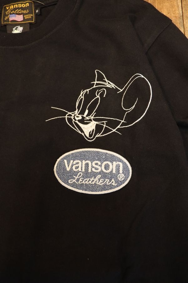 VANSON��Tom and Jerry���ȥ�ȥ����꡼��TJV-2603��ŷ��ĹµTee���ǥ˥����Ϥ�ĥ���դ����֥�å�