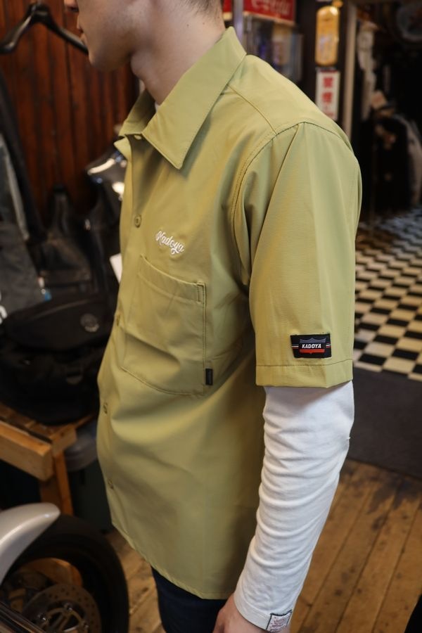 KADOYA�ʥ��ɥ�ˡ�K'S LEATHER&K'S PRODUCT��OPEN NECK SHIRT�������ץ�ͥå�����ġ��ɽ����ڡ�����