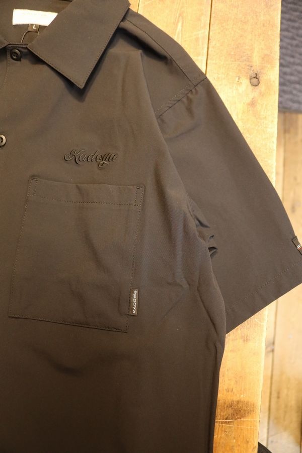 KADOYA�ʥ��ɥ�ˡ�K'S LEATHER&K'S PRODUCT��OPEN NECK SHIRT�������ץ�ͥå�����ġ��ɽ����֥�å�