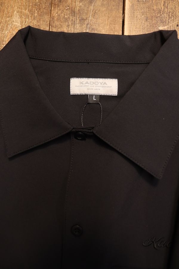 KADOYA�ʥ��ɥ�ˡ�K'S LEATHER&K'S PRODUCT��OPEN NECK SHIRT�������ץ�ͥå�����ġ��ɽ����֥�å�