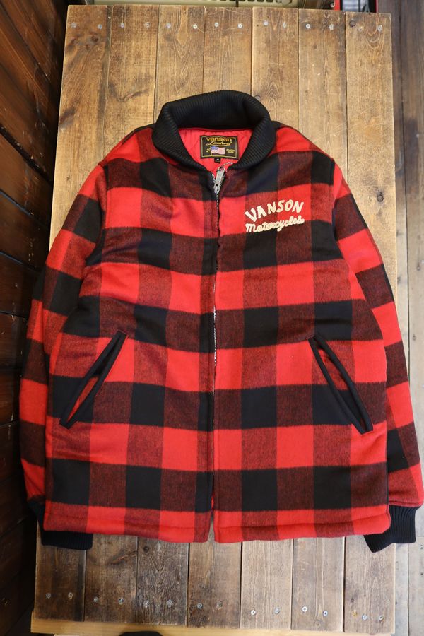 VANSON�Х󥽥�NVJK-2505�����ȥ󥸥㥱�å� ��åɥ����å�����������ɽ����쥶�������դ�