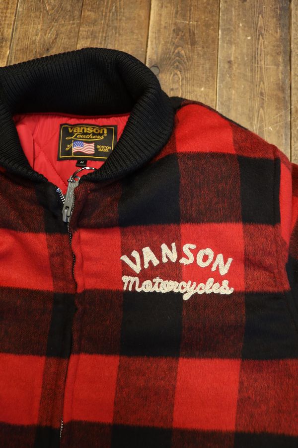 VANSON�Х󥽥�NVJK-2505�����ȥ󥸥㥱�å� ��åɥ����å�����������ɽ����쥶�������դ�