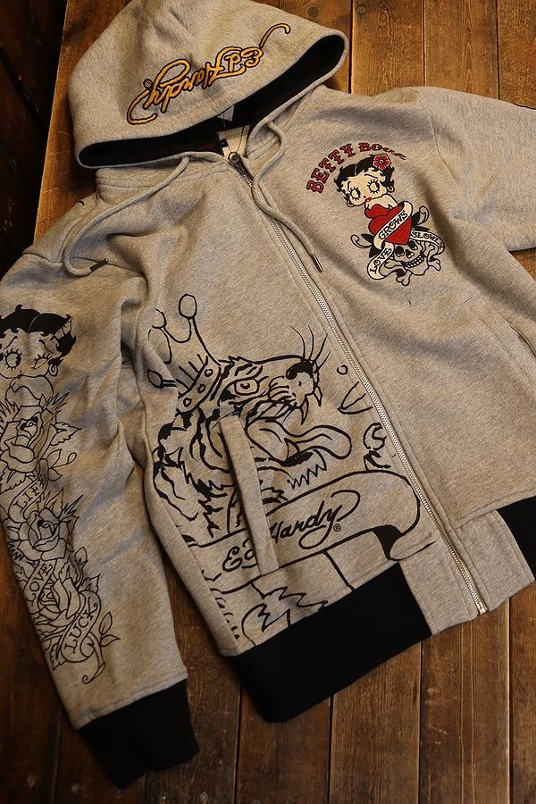 BETTY BOOP��ED HARDY��BED-2502���٥ƥ��ߥ��ɥϡ��ǥ������ɽ���΢�ӥե�Zip�ѡ��������ߥå������졼