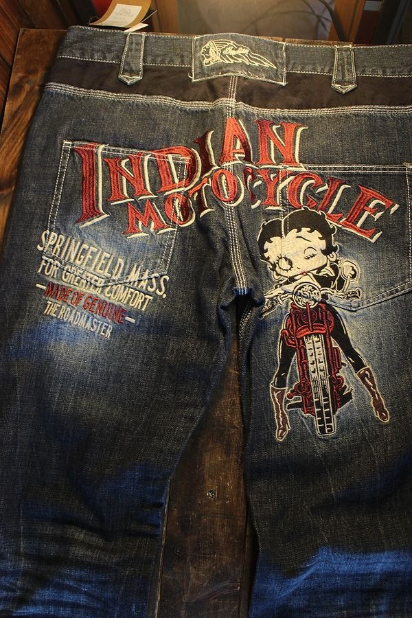 INDIAN MOTOCYCLEBETTY BOOP ǥȥߥ٥ƥ֡ BBI-814ɽǥ˥ѥ INDIGOUSED ùˡ38