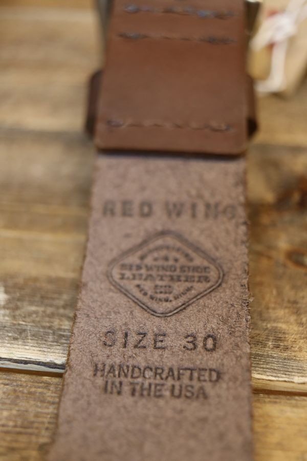 RED WING ��åɥ����� 96550 Red Wing Leather Belt / Amber Pioneer RW�쥶���٥�� / ����С����ѥ����˥�