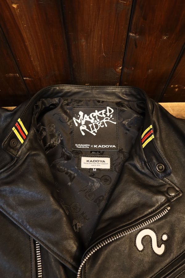 ���ɥ�(KADOYA)��MASKED-R BLACK JKT�����̥饤�������쥶�����㥱�åȡ��饤������