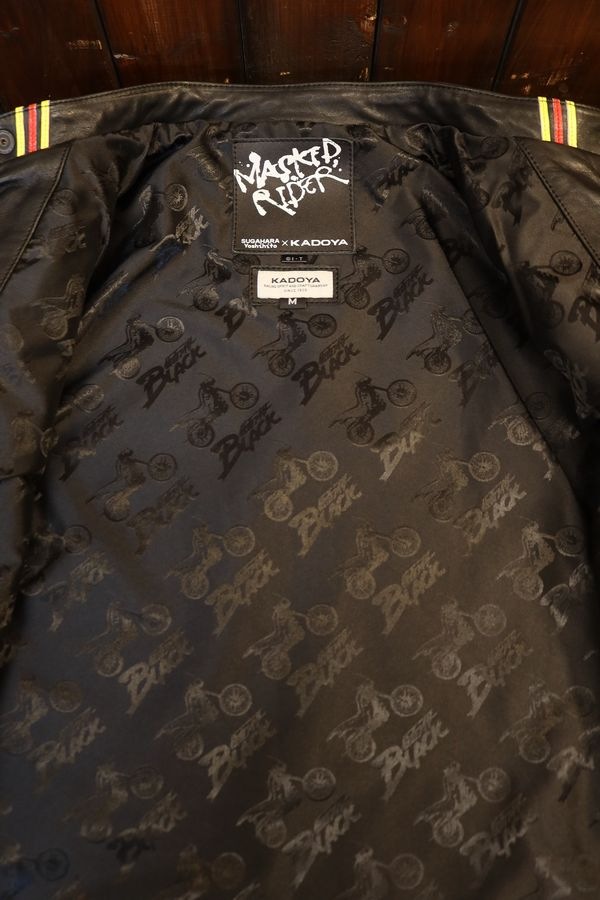 ���ɥ�(KADOYA)��MASKED-R BLACK JKT�����̥饤�������쥶�����㥱�åȡ��饤������