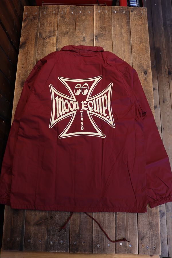 MOONEYES���ࡼ�󥢥�����MQW-043 MOON Equipped Iron Cross ������ ���㥱�åȡ�BURGUNDY