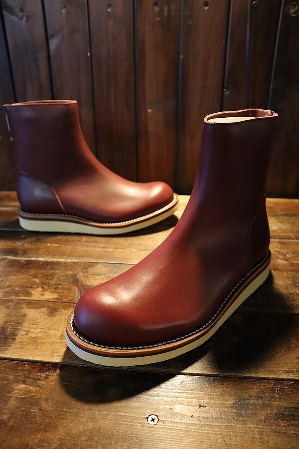 KADOYA:カドヤ　ブーツ:Ash-elefantas / ワイン 革靴 バックジップ ブーツ｜カドヤ公式オンラインショップ｜Ash