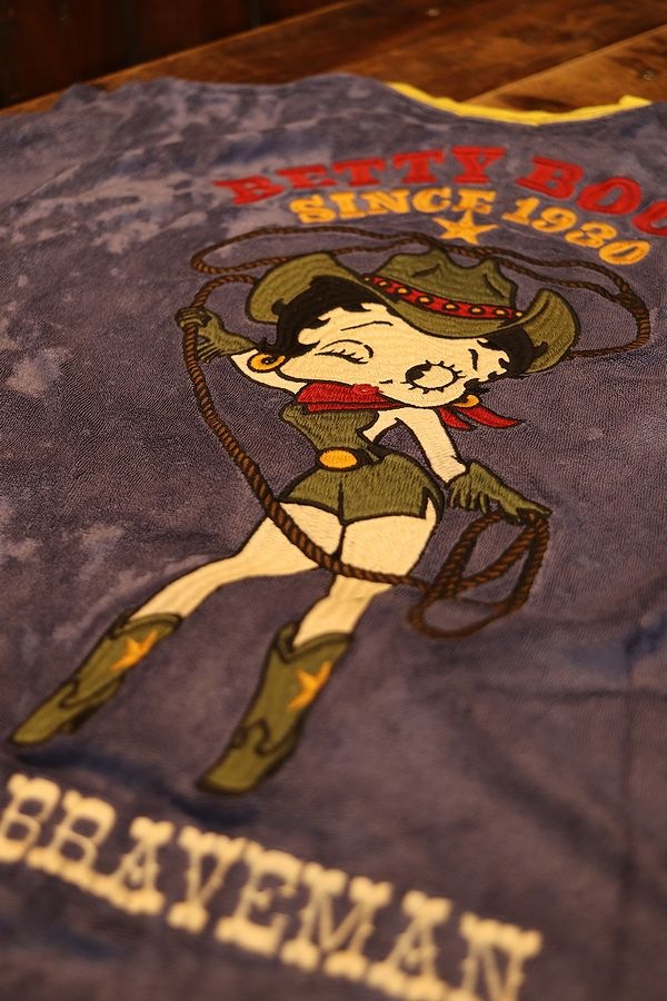 The BRAVE-MAN��BETTY BOOP��BBB-2319 �ѥ������ϡ�ȾµTee���ɽ��ԥ���ġ��֥롼
