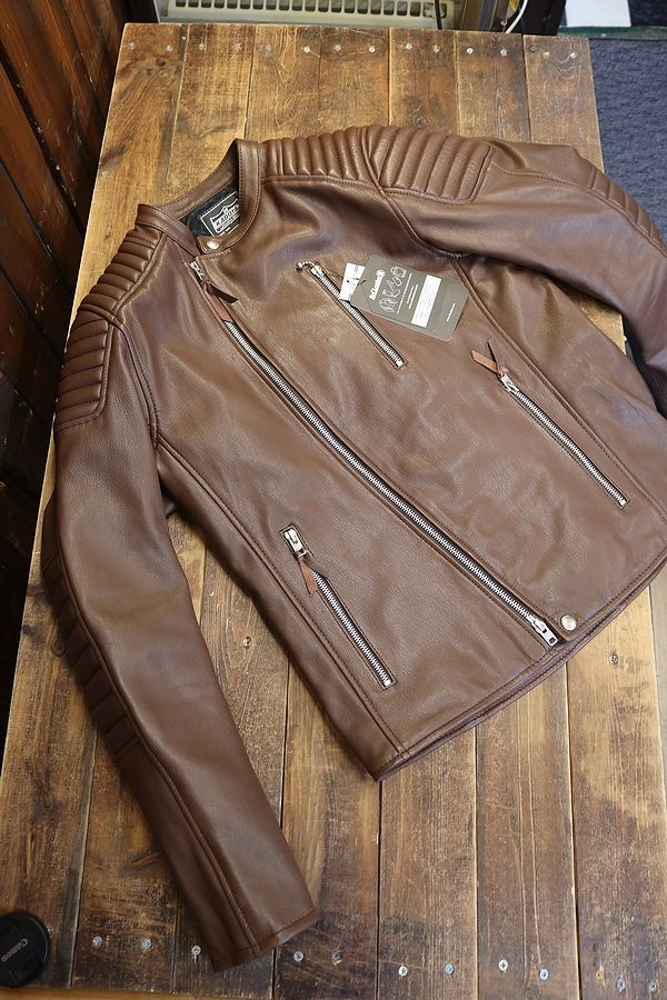 ���ɥ�(KADOYA)��K'S LEATHER&K'S PRODUCT��FENNEL-2���ե���ͥ�-2�����å�������饤������JACKET���֥饦��