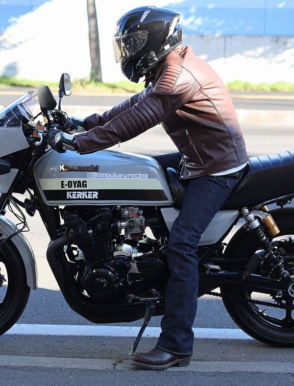 ���ɥ�(KADOYA)��K'S LEATHER&K'S PRODUCT��FENNEL-2���ե���ͥ�-2�����å�������饤������JACKET���֥饦��