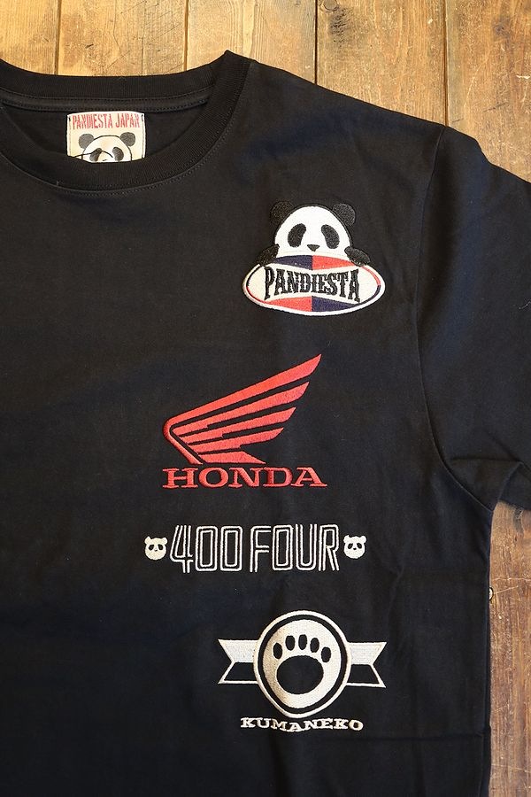 PANDIESTA JAPAN���ѥ�ǥ���������523508 HONDA��PANDIESTA CB400FOUR Tee �ɽ��ԥ���ġ��֥�å�
