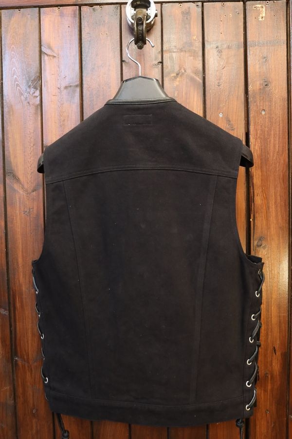 KADOYA(���ɥ�)��K'S LEATHER��K'S PRODUCT��SOLID BIKER VEST ����åɥХ������٥��� �֥�å�