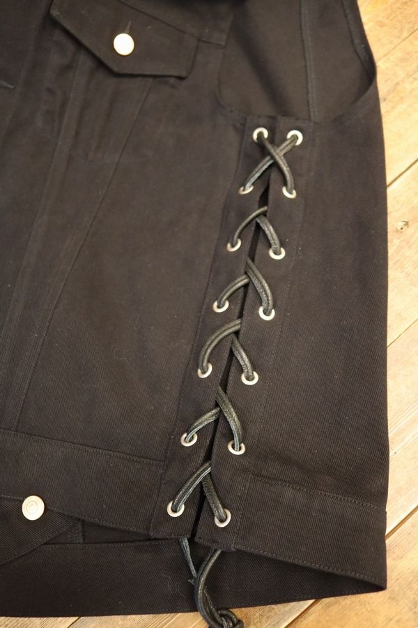 KADOYA(���ɥ�)��K'S LEATHER��K'S PRODUCT��SOLID BIKER VEST ����åɥХ������٥��� �֥�å�