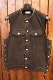 KADOYA(���ɥ�)��K'S LEATHER��K'S PRODUCT��SOLID BIKER VEST ����åɥХ������٥��� �֥�å�