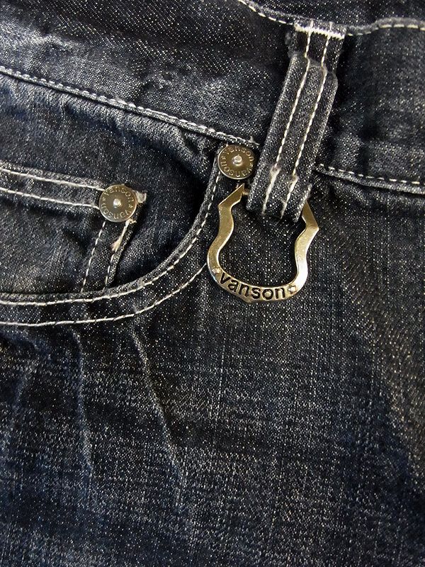 VANSON バンソン デニムジーンズ パンツ ボトムス スカル 刺繍 sp-b-8a ...