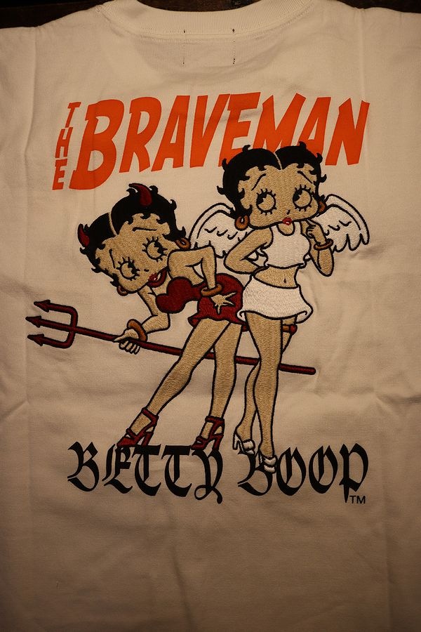 The BRAVE-MAN��BETTY BOOP���٥ƥ��ɽ��ԥ���ġ�BBB-2214 ŷ��ȾµTee�����եۥ磻��