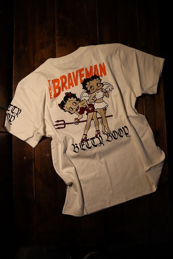 The BRAVE-MAN��BETTY BOOP���٥ƥ��ɽ��ԥ���ġ�BBB-2214 ŷ��ȾµTee�����եۥ磻��