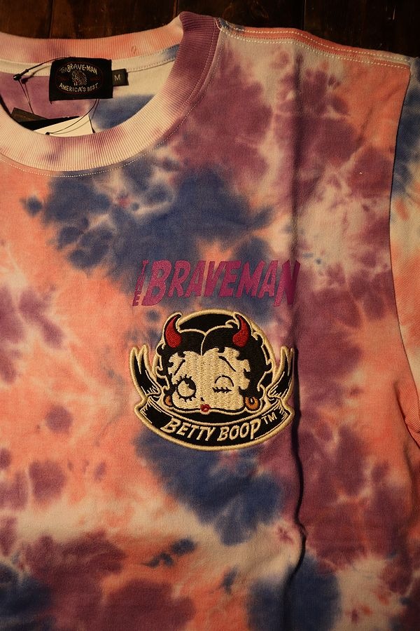 The BRAVE-MAN��BETTY BOOP���٥ƥ��ɽ��ԥ���ġ�BBB-2214 ŷ��ȾµTee���ԥ󥯥�������
