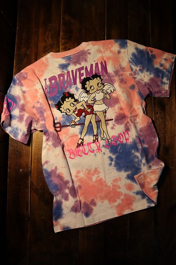 The BRAVE-MAN��BETTY BOOP���٥ƥ��ɽ��ԥ���ġ�BBB-2214 ŷ��ȾµTee���ԥ󥯥�������
