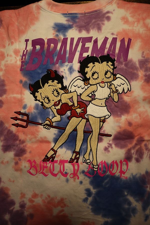 The BRAVE-MAN��BETTY BOOP���٥ƥ��ɽ��ԥ���ġ�BBB-2214 ŷ��ȾµTee���ԥ󥯥�������