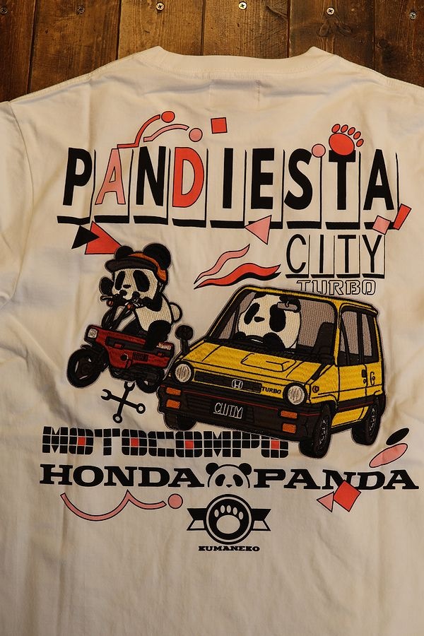 PANDIESTA JAPAN���ѥ�ǥ���������523504 HONDA��PANDIESTA CITY&MOTOCOMPO Tee �ɽ��ԥ���ġ��ۥ磻��